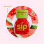 Sip Elixirs Watermelon Chill bottle with watermelon slices in the background