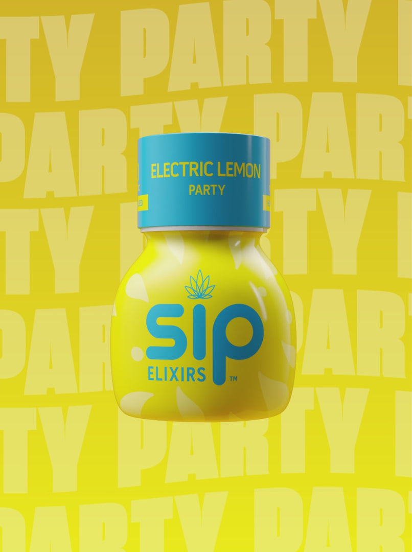 SIP Elixirs - Short hover video of Electric Lemon Bottle